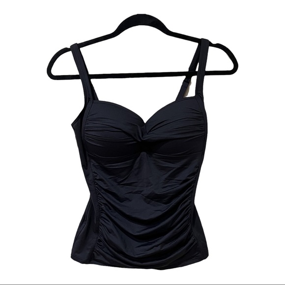 Sea Level Twist Front Tankini in Black (6) - Picture 5 of 10